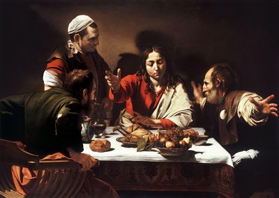 Ceia em Emaús de Michelangelo Merisi Caravaggio